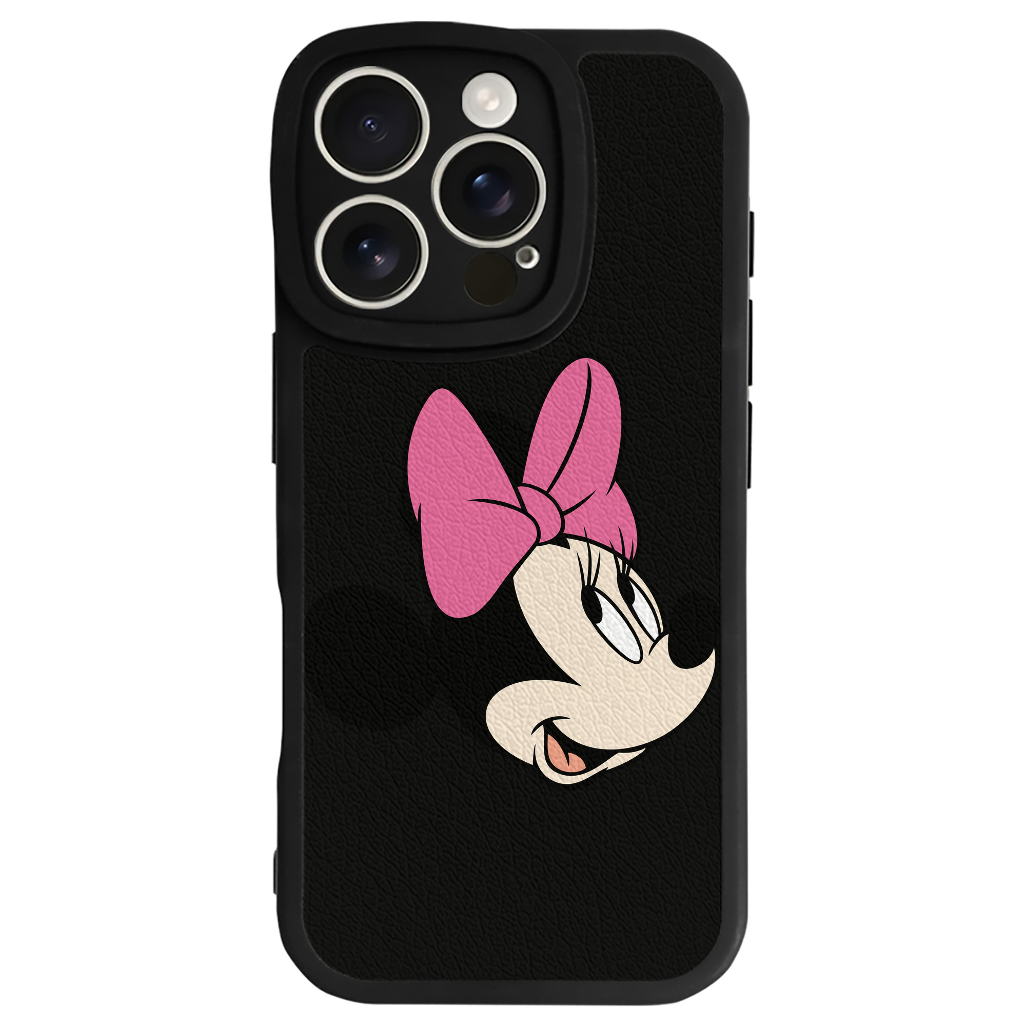 （画像用） ミッキーマウス Mickey Mouse 【iPhone 16シリーズ対応】シリコンスマホケース（レザー調） 材質：シリコン